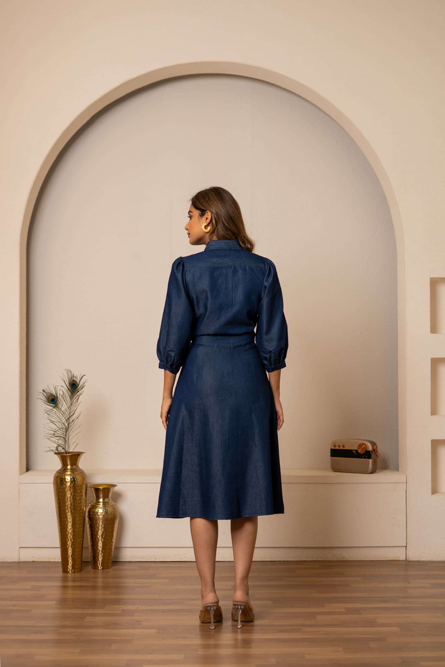 Denim Midi Dress