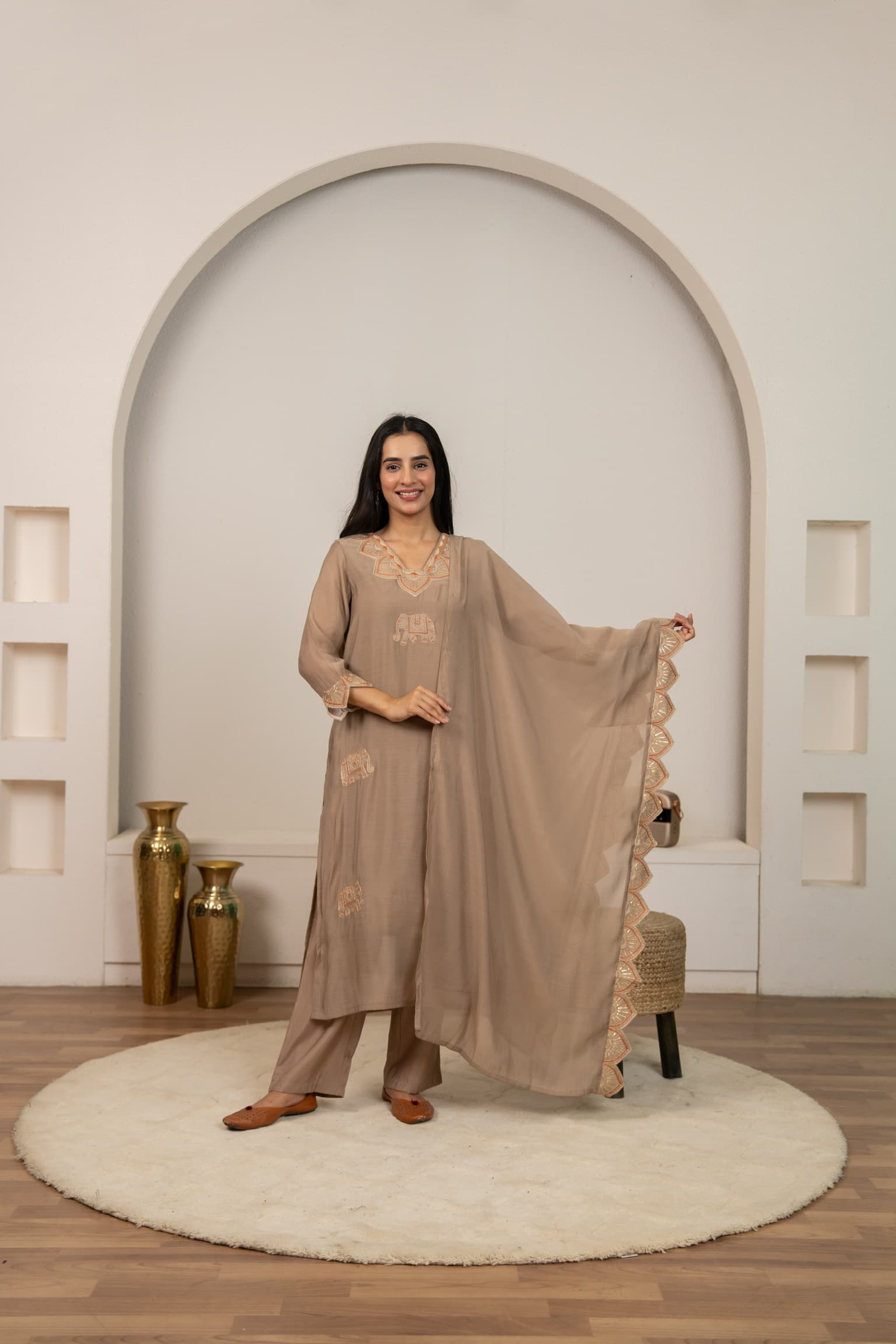 Chiku Embroidered Kurta Set